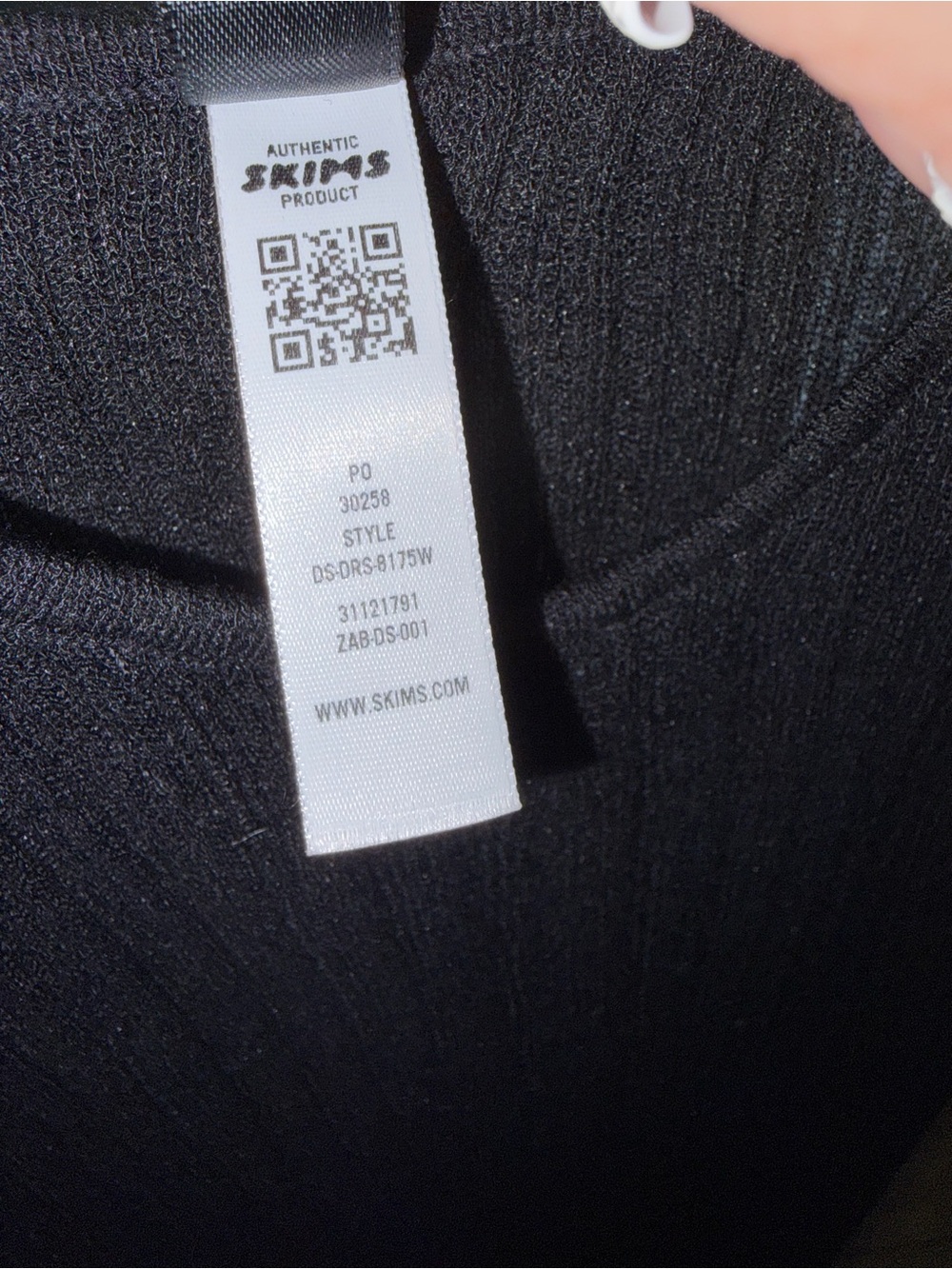 NWT Skims black Sheer Knit Midi/maxi depending on height dress size XL - Picture 14 of 14